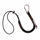 Ergodyne 19010 3105-10PK Standard Black Lanyard - Carabiner + Loop - 15lbs 10-Pack - 2