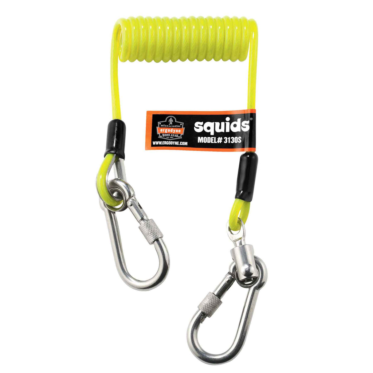 Ergodyne 19130 OAH 3130S Coiled Cable Lanyard - 2lb  Small - 3