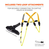 Ergodyne 19134 #3132 L Hi-Vis Lime Barcode Scanner Lanyard Harness - 3