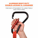 Ergodyne 19148 3148 Standard Orange Lanyard - XL Carabiner + Loop - 80lbs - 5