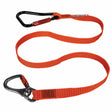 Ergodyne 19149 3149 Standard Orange Lanyard - XL Carabiner + Swivel Carabiner - 80lbs