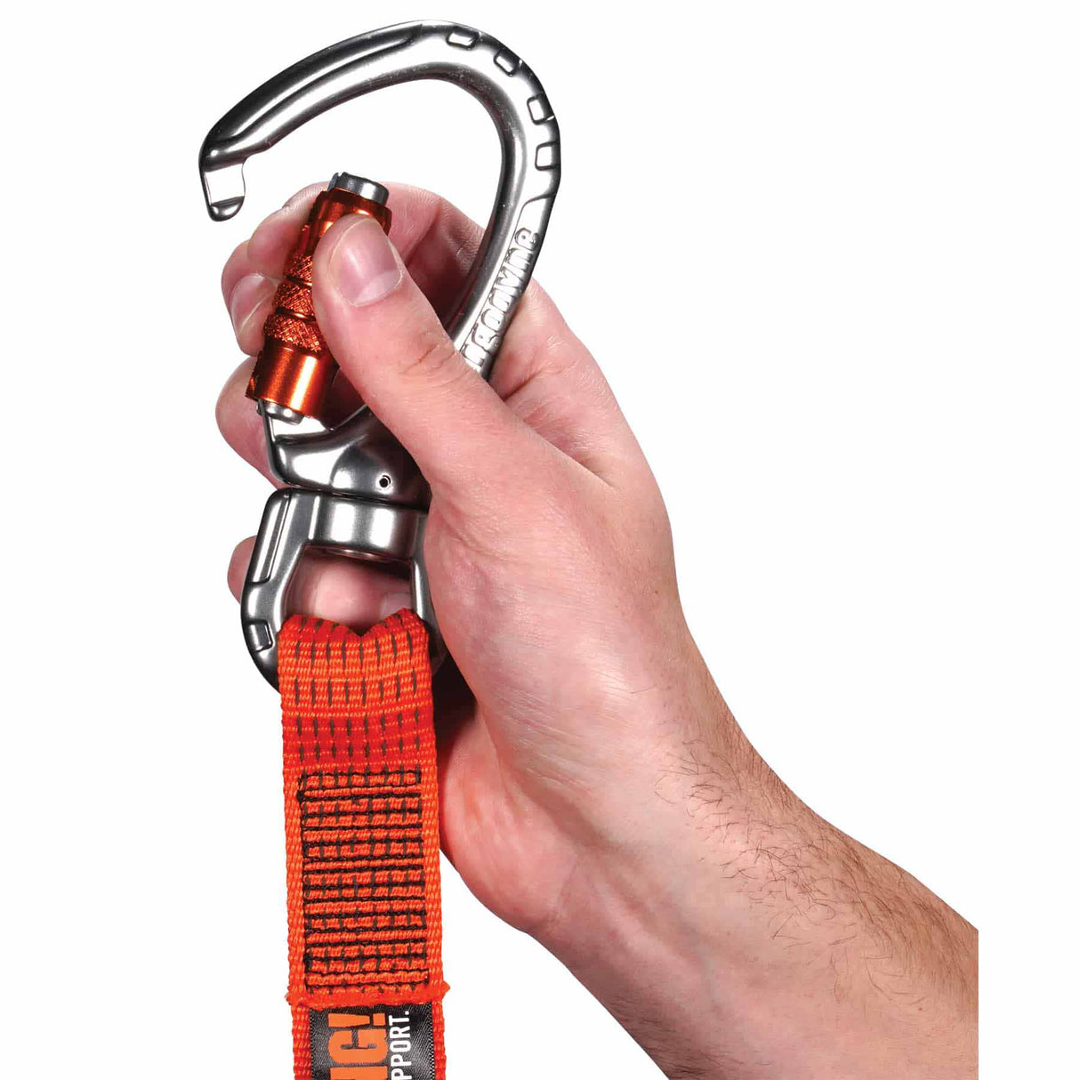 Ergodyne 19149 3149 Standard Orange Lanyard - XL Carabiner + Swivel Carabiner - 80lbs - 3