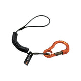 Ergodyne 19161 Squids 3156 Coil Tool Lanyard with Single Carabiner 2 lb