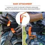 Ergodyne 19172 #3172 2-pack Orange Anchor Strap Hook and Loop Closure - 5lbs / 2.3kg - 3