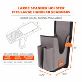 Ergodyne 19181 5540 L Gray Handheld Barcode Scanner Holster with Belt Loop - 6