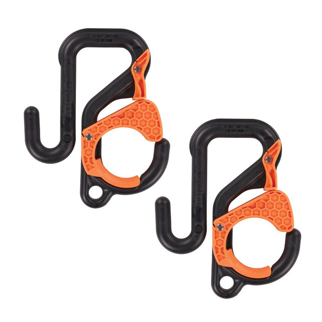 Ergodyne 19278 #3178 2-pack 2' (5.1cm) Black and Orange Locking Aerial Bucket Hook w/Tethering Point