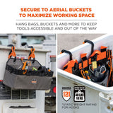 Ergodyne 19278 #3178 2-pack 2' (5.1cm) Black and Orange Locking Aerial Bucket Hook w/Tethering Point - 2