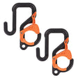 Ergodyne 19279 #3178 2-pack 3' (7.6cm) Black and Orange Locking Aerial Bucket Hook w/Tethering Point