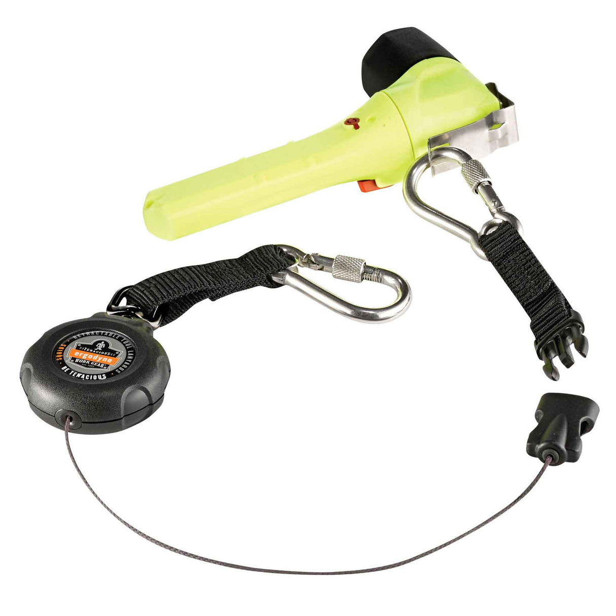 Ergodyne 19300 OAH 3000 Retractable Dual SS Carabiner - 1lb - 3