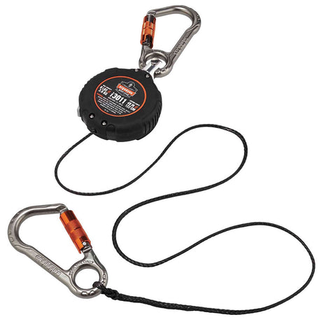 Ergodyne 19311 Squids 3011 Retractable Tool Lanyard with Carabiner Mount