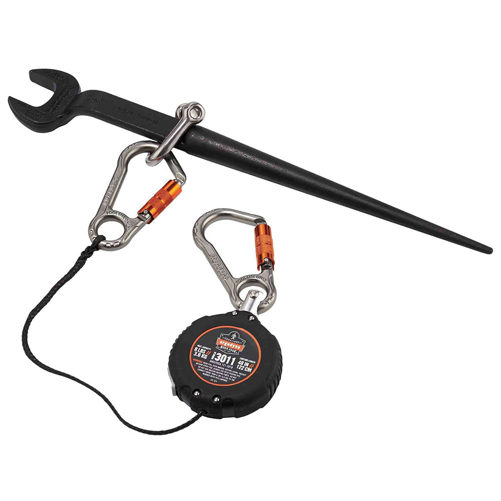 Ergodyne 19311 Squids 3011 Retractable Tool Lanyard with Carabiner Mount - 7