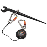 Ergodyne 19311 Squids 3011 Retractable Tool Lanyard with Carabiner Mount - 7