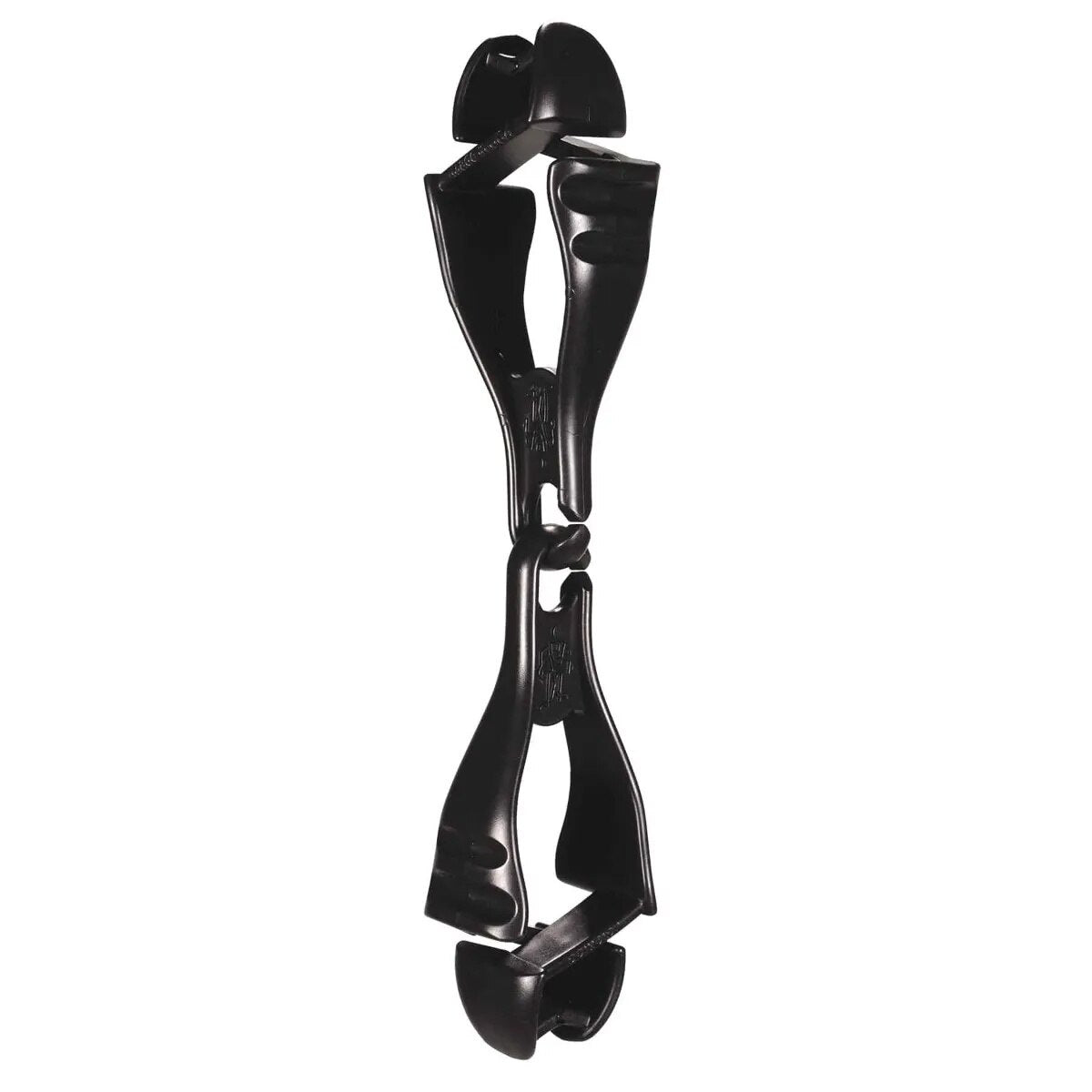 Ergodyne 19712 Squids 3400 Black Dual Clip Glove Holder 6.5" x 1" x 1"