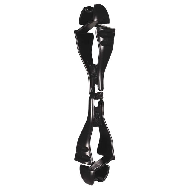 Ergodyne 19712 Squids 3400 Black Dual Clip Glove Holder 6.5" x 1" x 1"
