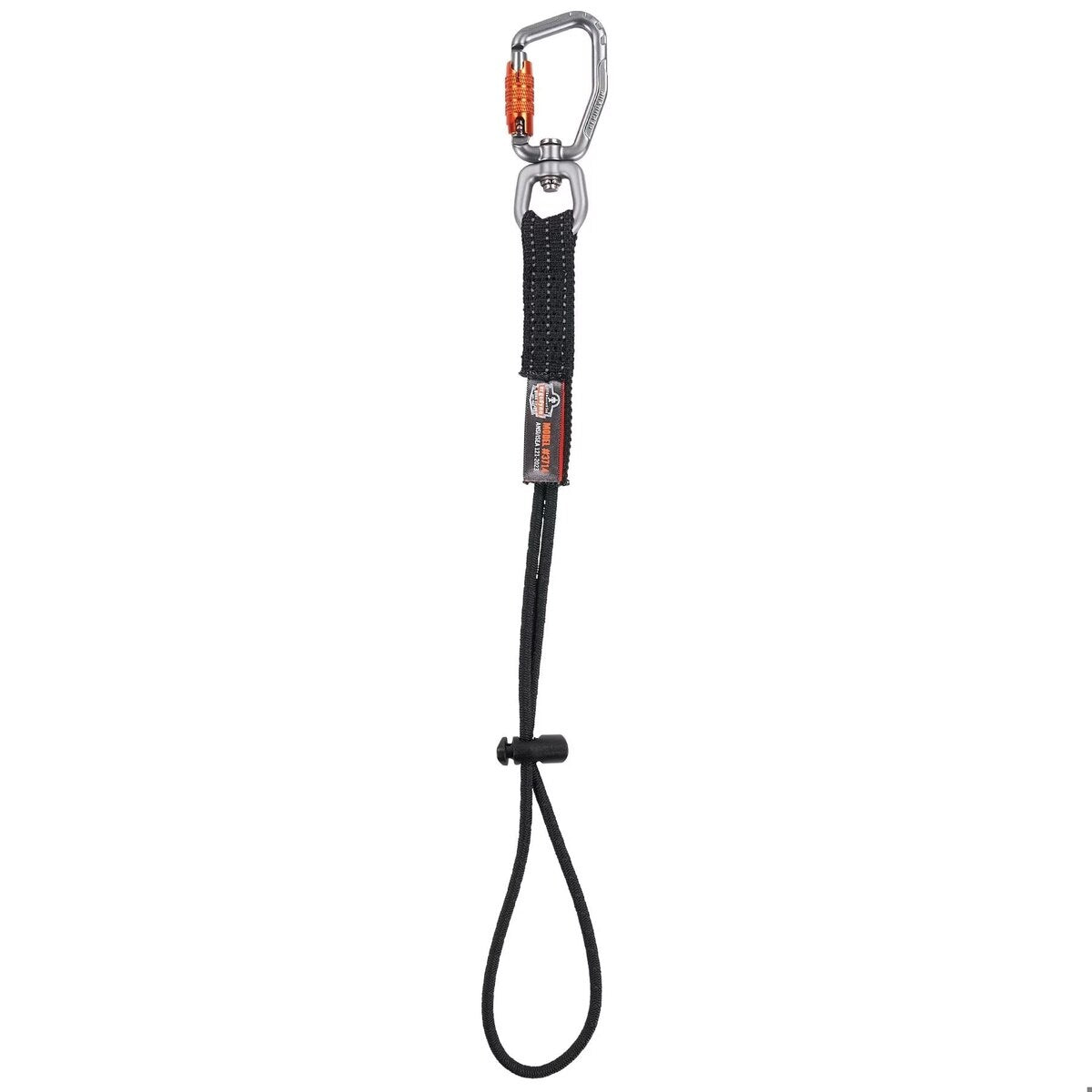 Ergodyne 19766 15" Elastic Tool Tail Lanyard with Carabiner and Cinch Loop 10 lb. (3 Pack) - 2