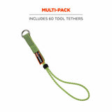 Ergodyne 19767-BULK Squids 3703 Elastic Loop Tool Tails - 15lbs 60-Pack, Lime - 2