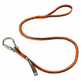 Ergodyne 19803 3101F(x) Standard Orange and Gray Lanyard - SS Carabiner + Loop - 15lbs