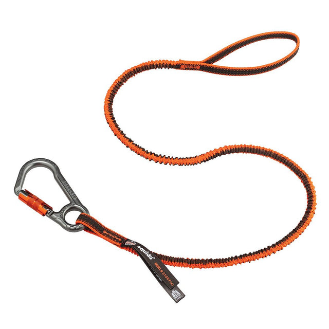 Ergodyne 19808 Squids 3108F(x) Tool Lanyard Single Locking Carabiner - 15lbs, Orange