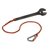 Ergodyne 19808 Squids 3108F(x) Tool Lanyard Single Locking Carabiner - 15lbs, Orange - 7