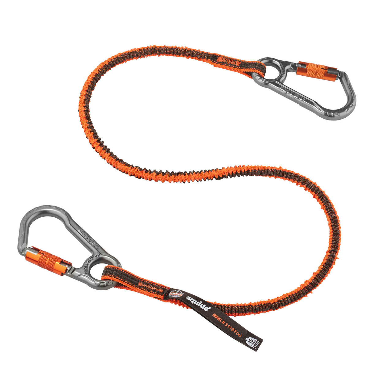 Ergodyne 19828 OAH 3118F(x) Tool Lanyard Dual Locking Carabiner - 15lbs - 2