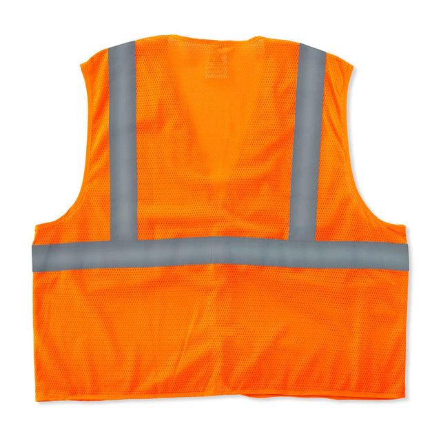 Ergodyne 20969 GloWear 8205HL Type R Class 2 Super Econo Mesh Vest, 4XL/5XL, HV Orange