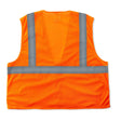 Ergodyne 20983 GloWear 8205Z Type R Class 2 Super Econo Mesh Vest, Small/Medium, HV Orange