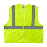 Ergodyne 20993 GloWear 8205Z Type R Class 2 Super Econo Mesh Vest, Small/Medium, HV Lime - 2