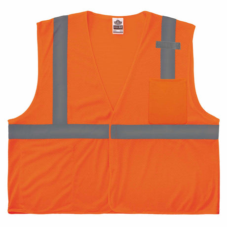 Ergodyne 21011 8210HL XS Orange Class 2 Economy Mesh Vest - H+L