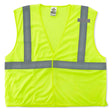 Ergodyne 21023 GloWear 8210HL Type R Class 2 Economy Mesh Vest, Small/Medium, HV Lime