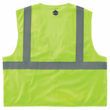 Ergodyne 21051 8210Z XS Lime Class 2 Economy Mesh Vest - Zipper - 2