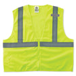 Ergodyne 21053 GloWear 8210Z Type R Class 2 Economy Mesh Vest, Small/Medium, HV Lime