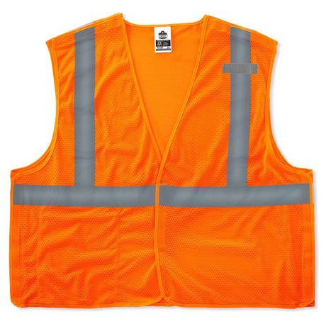 Ergodyne 21061 GloWear 8215BA Type R Class 2 Econo Breakaway Mesh Vest, XSmall, HV Orange