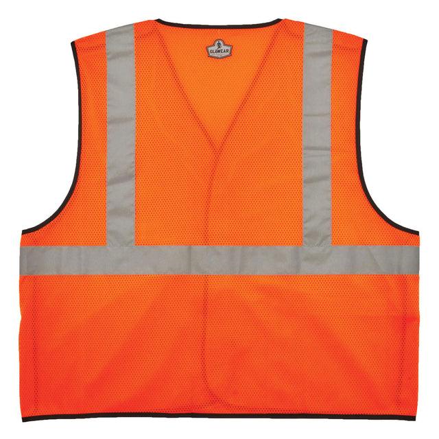 Ergodyne 21083 GloWear 8216BA Type R Class 2 Breakaway Mesh Vest, ID Badge Holder, S/M, HV Orange