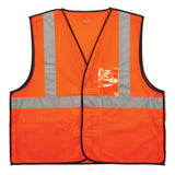 Ergodyne 21083 GloWear 8216BA Type R Class 2 Breakaway Mesh Vest, ID Badge Holder, S/M, HV Orange - 2