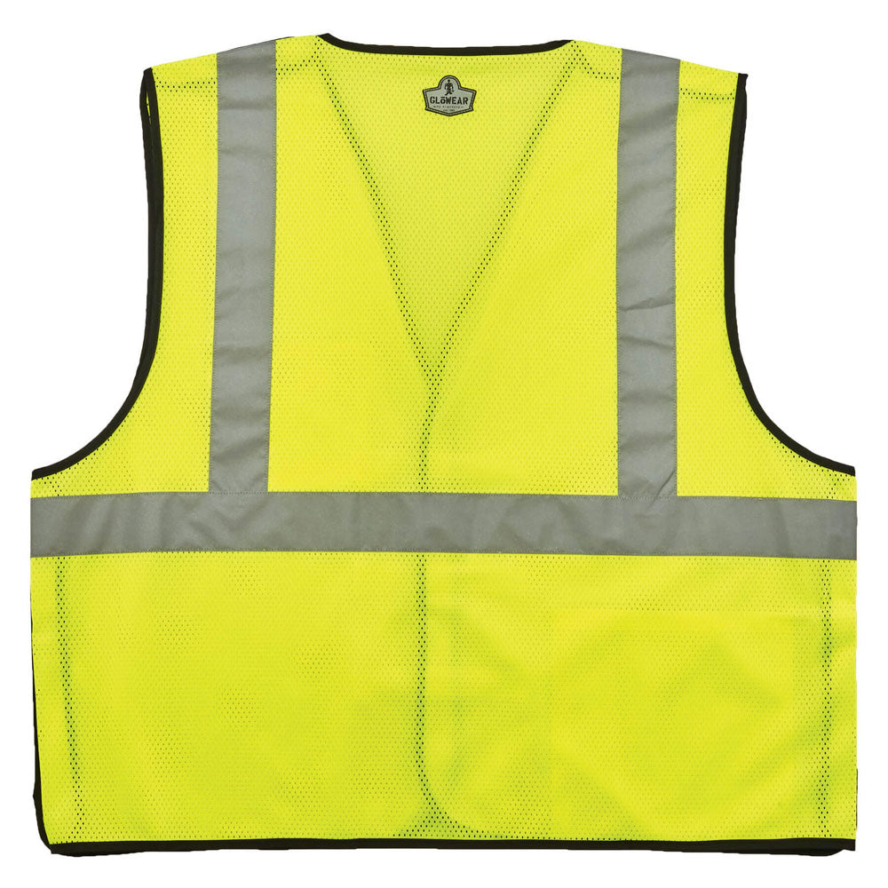 Ergodyne 21093 GloWear 8216BA Type R Class 2 Breakaway Mesh Vest, ID Badge Holder, S/M, HV Lime