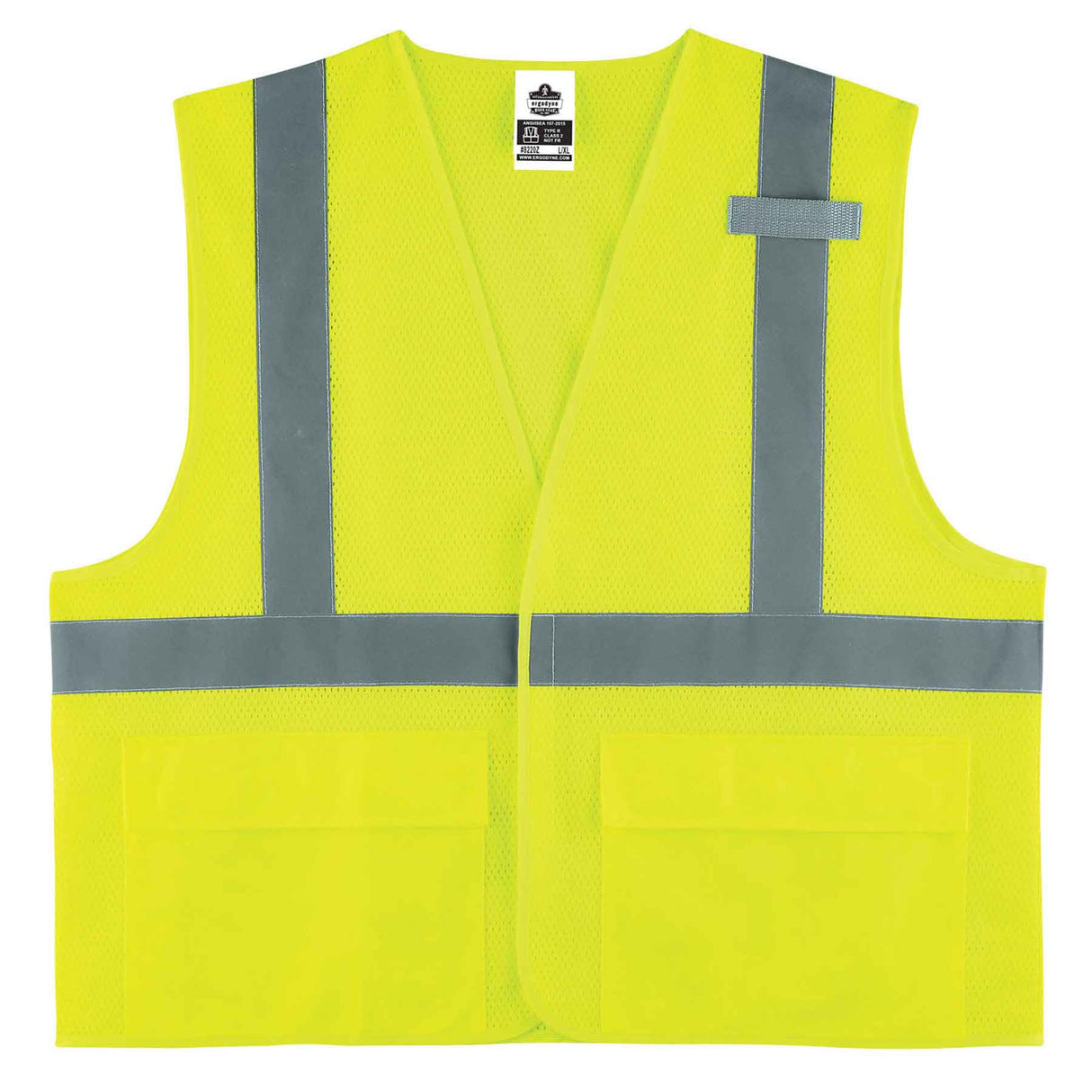 Ergodyne 21147 GloWear 8220HL Type R Class 2 Standard Mesh Vest, 2XL/3XL, HV Lime - 2