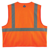 Ergodyne 21155 GloWear 8225Z Type R Class 2 Standard Solid Vest, Large/XL, HV Orange