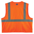 Ergodyne 21159 GloWear 8225Z Type R Class 2 Standard Solid Vest, 4XL/5XL, HV Orange