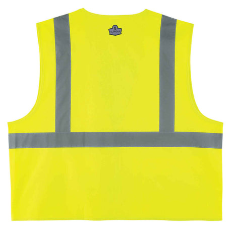 Ergodyne 21163 GloWear 8225Z Type R Class 2 Standard Solid Vest, Small/Medium, HV Lime