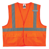 Ergodyne 21173 GloWear 8225HL Type R Class 2 Standard Solid Vest, Small/Medium, HV Orange - 2