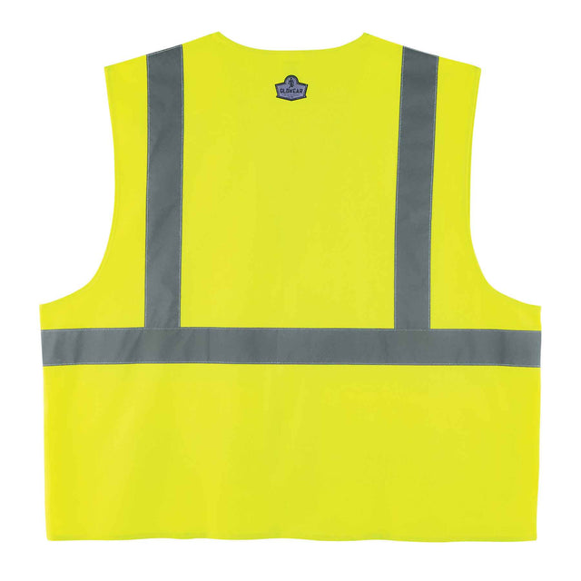 Ergodyne 21185 GloWear 8225HL Type R Class 2 Standard Solid Vest, Large/XL, HV Lime