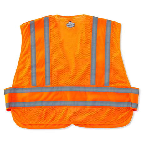 Ergodyne 21360 GloWear 8244PSV Type P Class 2 Expandable Public Safety Vest, M/L, HV Orange