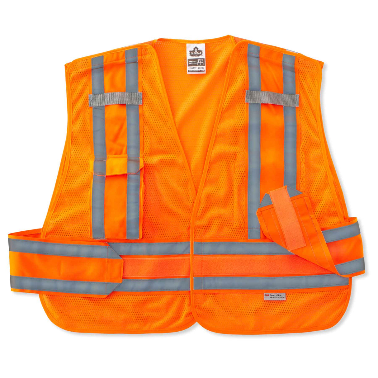 Ergodyne 21360 GloWear 8244PSV Type P Class 2 Expandable Public Safety Vest, M/L, HV Orange - 2