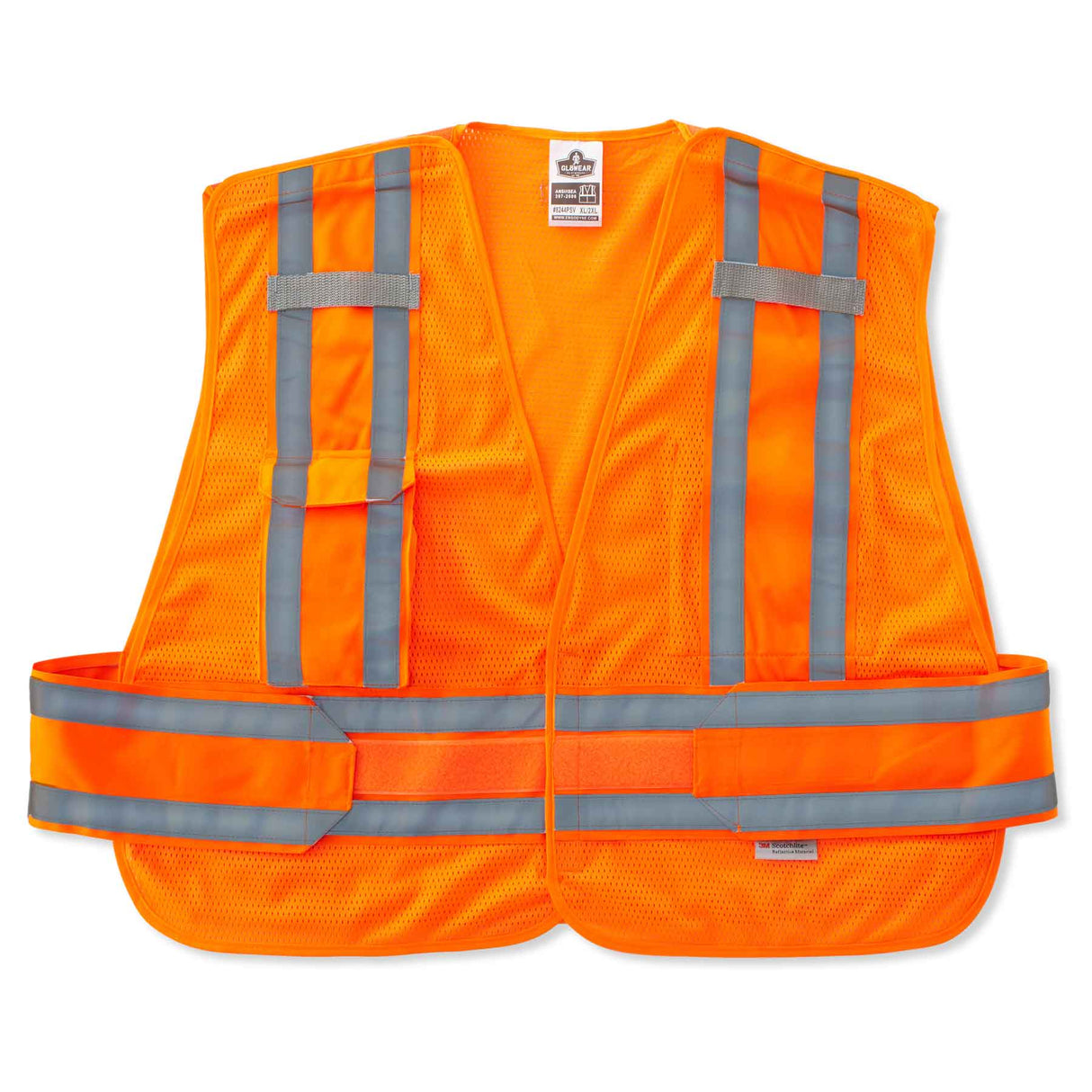 Ergodyne 21360 GloWear 8244PSV Type P Class 2 Expandable Public Safety Vest, M/L, HV Orange - 3