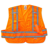 Ergodyne 21363 GloWear 8244PSV Type P Class 2 Expandable Public Safety Vest, 3XL+, HV Orange - 2