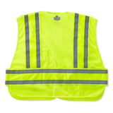 Ergodyne 21367 GloWear 8244PSV Type P Class 2 Expandable Public Safety Vest, 3XL+, HV Lime