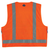 Ergodyne 21417 GloWear 8250Z Type R Class 2 Surveyors Vest, 2XL/3XL, HV Orange