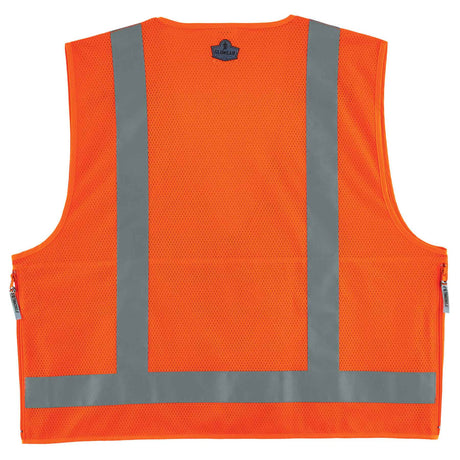 Ergodyne 21419 GloWear 8250Z Type R Class 2 Surveyors Vest, 4XL/5XL, HV Orange