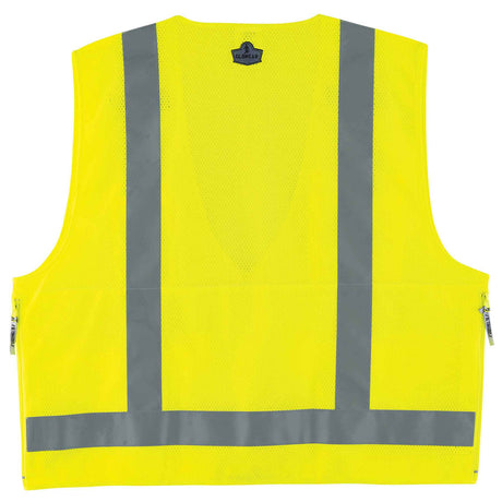 Ergodyne 21423 GloWear 8250Z Type R Class 2 Surveyors Vest, Small/Medium, HV Lime