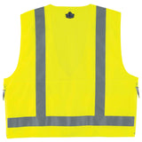 Ergodyne 21425 GloWear 8250Z Type R Class 2 Surveyors Vest, Large/XL, HV Lime